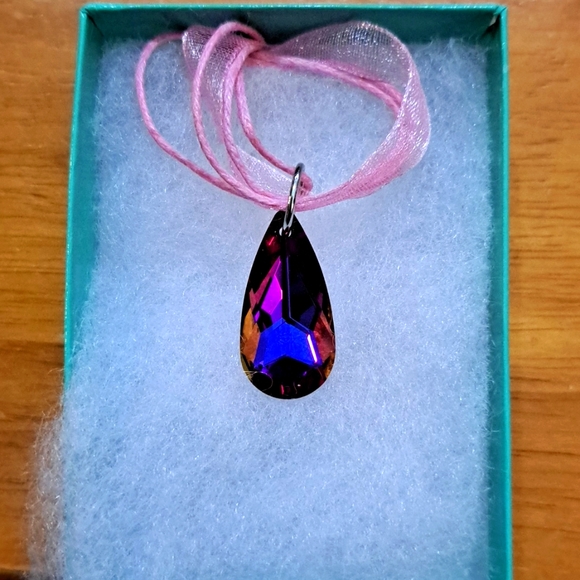 Jewelry - Summer Violet Crystal Marquise Necklace